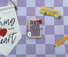 Load image into Gallery viewer, Thanks Acrylic + Wood Gift Card Holder