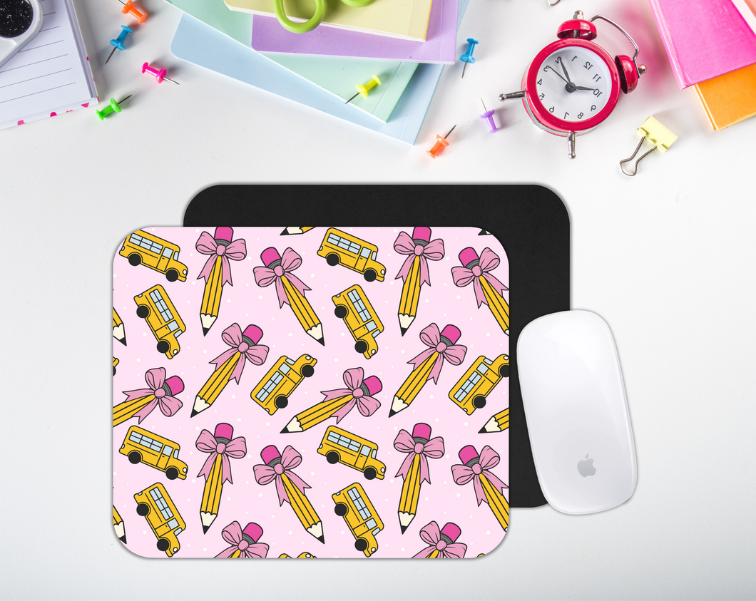 Pretty in Pink Teacher Mouse Pad