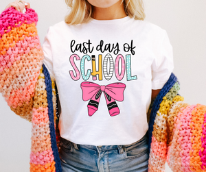 Last Day of School Crayon Bow