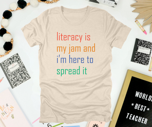 Literacy is my jam - Colorful
