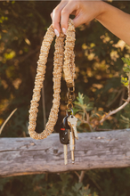 Load image into Gallery viewer, Mustard Gingham Lanyard
