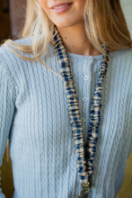 Load image into Gallery viewer, Navy Dreams Gingham Lanyard
